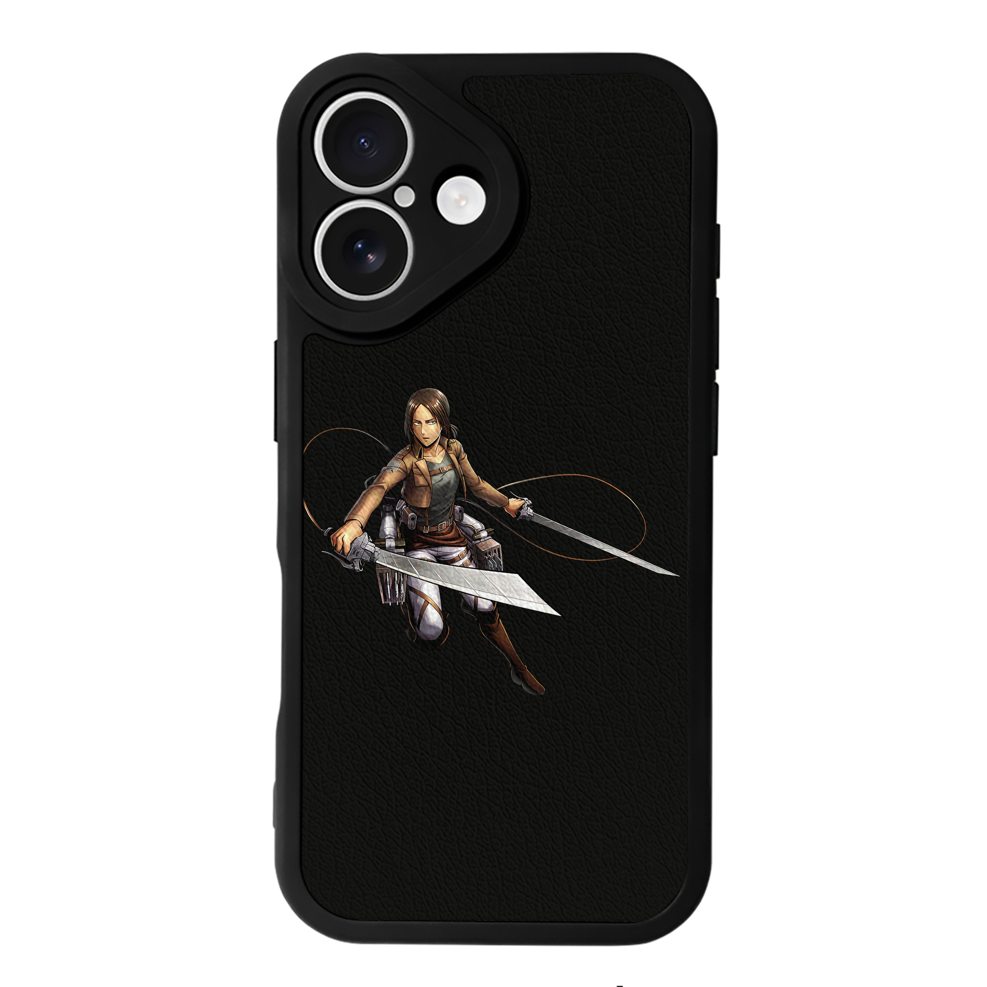 （画像用） 進撃の巨人 Attack on Titan 【iPhone 16シリーズ対応】シリコンスマホケース（レザー調） 材質：シリコン